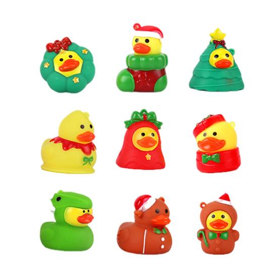 24Pcs Christmas Rubber Ducks Advent Calendar 24-Day Countdown Box Fun Decorative Kids Gift Xmas