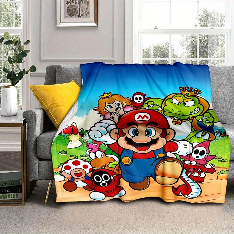 1pcSuper Mario Plush Blanket - Soft and Comfortable for All Seasons, Makes a Great Gift!B0607m