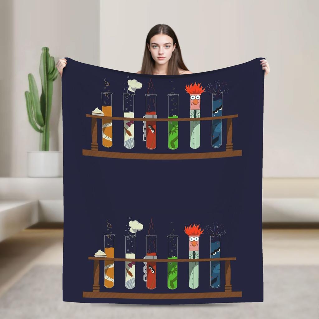 The Muppet Christmas Carol 20th Anniversary Muppet Show Flannel Blanket Novelty Throw Blankets for Home 150*125cm Bedspread
