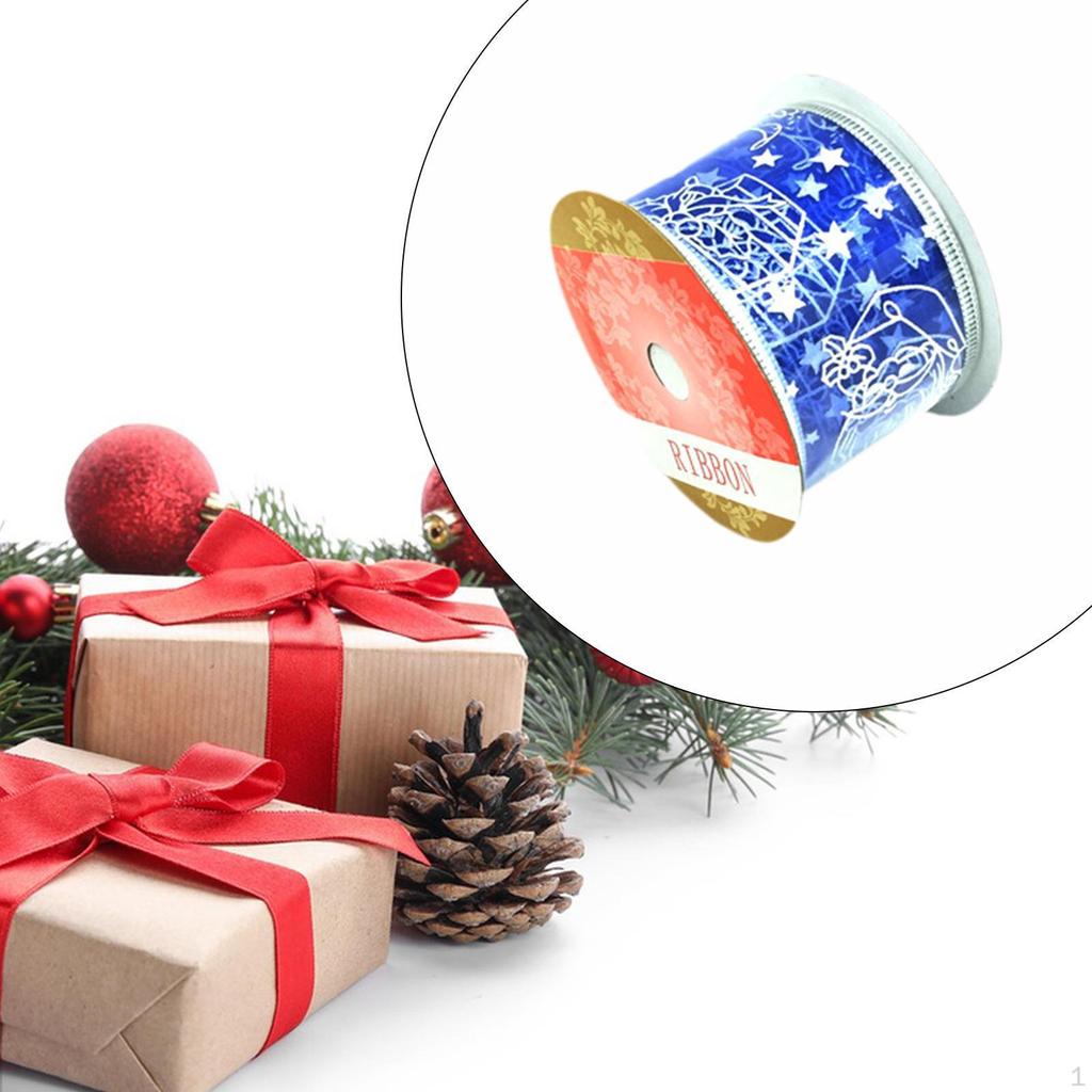 Christmas Ribbon Decorative Xmas for Tree Garland Decor Decoration