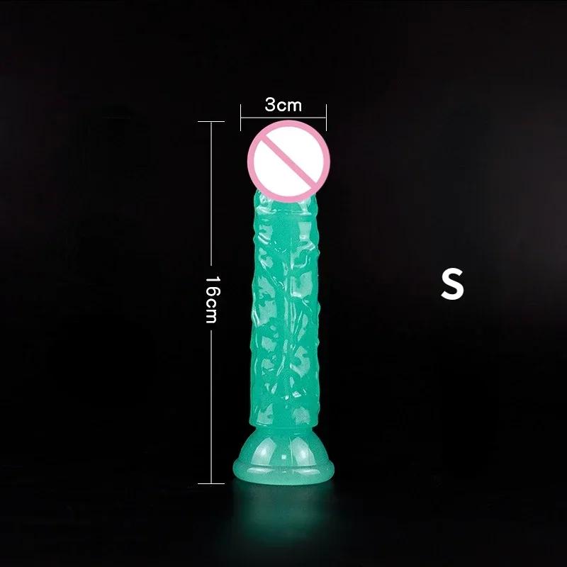 Luminous Simulation Dildo Realistic Penis for Women with Suction Cup XL Thick Couple Erotic Sex Anal Adult Toys for Men Toy