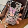 Minnie Various Poses Print Phone Case for iPhone 11,Air,17 Pro,XR,15,18 Pro Max,13,16 Plus,12,XS Max,14,Sparkle Crackle Foil Acrylic TPU Cover