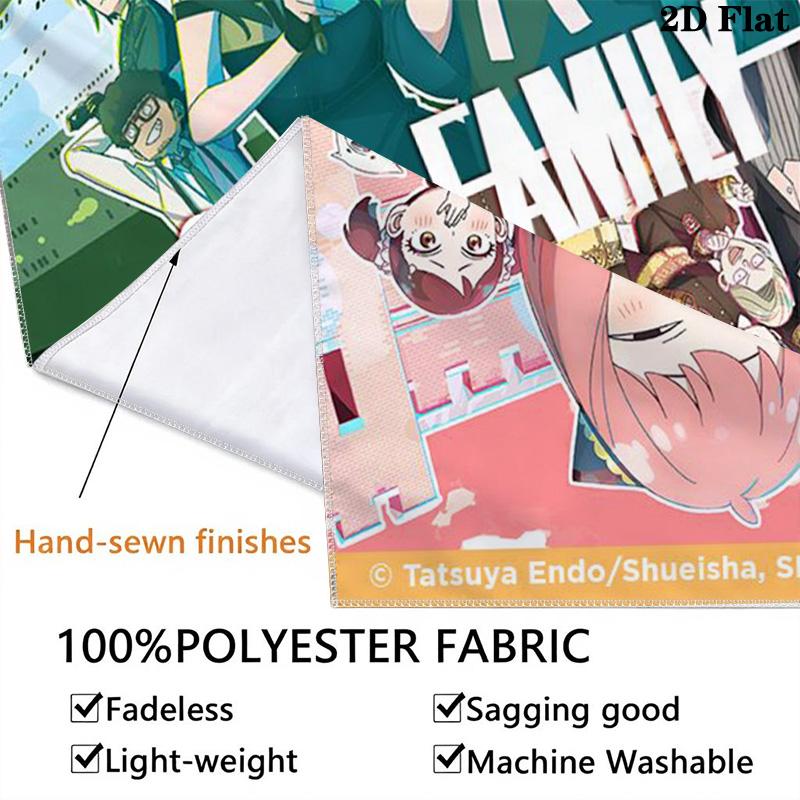 Anime Characters Tapestry Vibrant Wall Decor Tapestry Fashion Print Wallmounted Christmas Gift Background Cloth Soft