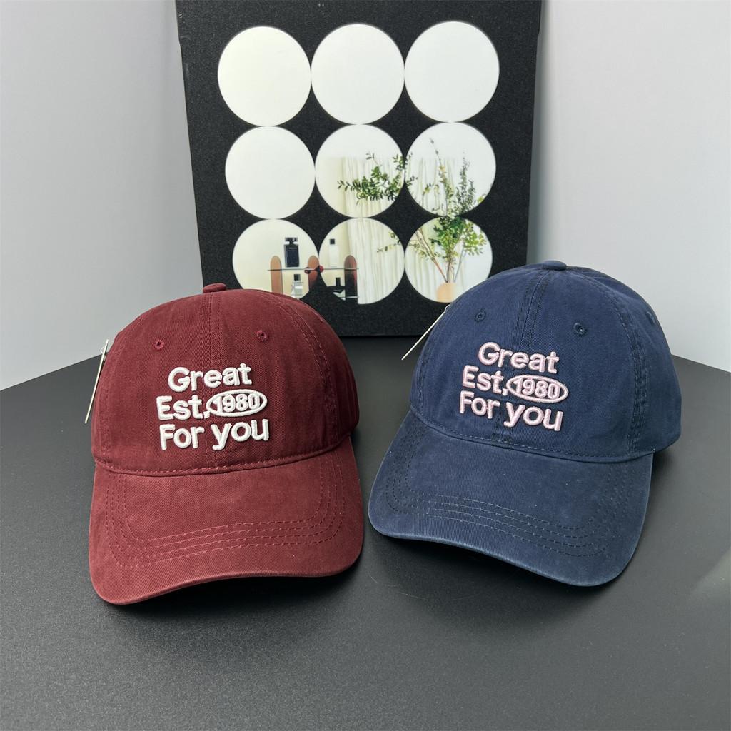 Fashion Casual Cotton Unisex Baseball Hat With Letter Embroidery For Use Outdoor