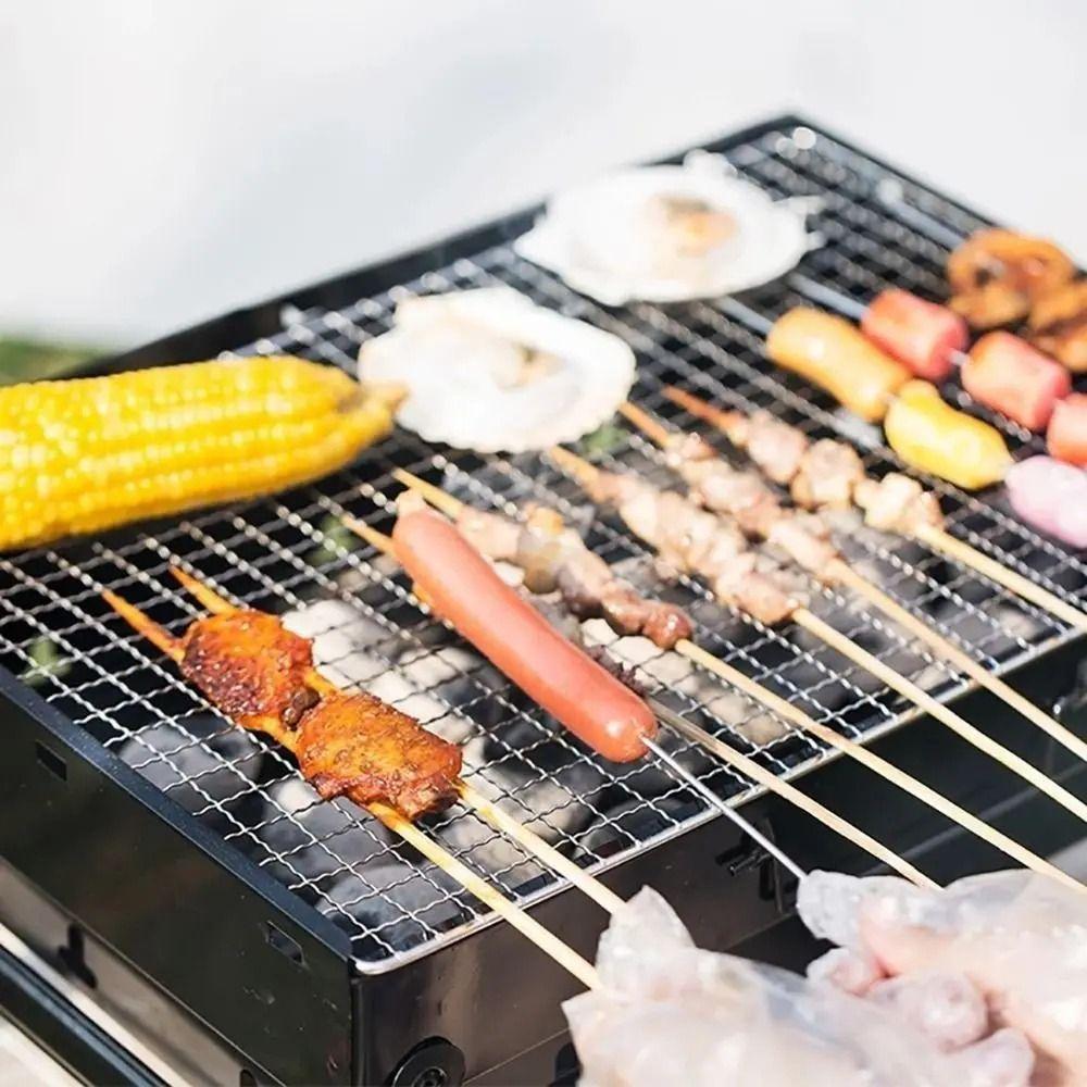 Nieprzywierająca Siatka Grillowa BBQ 40/50/60cm Ruszt do Grillowania Wielofunkcyjne Stojaki Grillowe Piekarnik