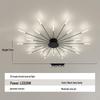 Nordic Fireworks Rotating LED Ceiling Light - High-End Living Room and Bedroom Lighting