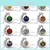 Colar Retro Vira-Tempo Harry Potter Com Pingente de Pedra da Lua Para Fãs Personagens Especiais Incluídos