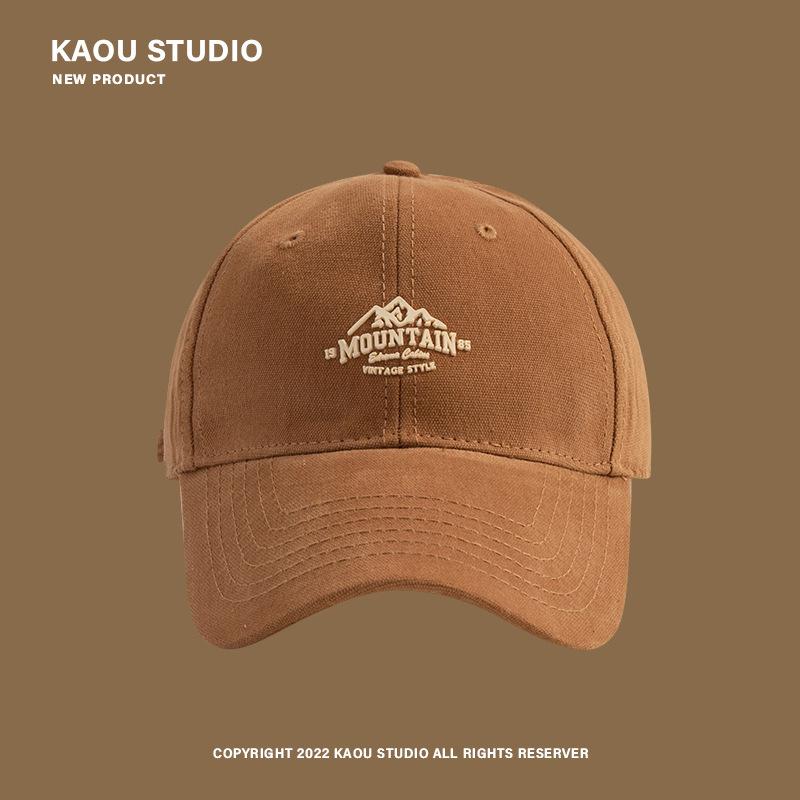 

Студенческая кепка с защитой от солнца Letter Art, большая мужская кепка с большой окружностью головы, маленькая бейсбольная кепка для женщин, осенне-зимняя кепка с утиным язычком one size верблюд