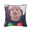 John Pork Calling  Square Pillow Covers Polyester Living Room  Cushion Case Funny Decor Throw Pillow Case 45*45