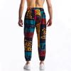 Herren Freizeithose Sommer und Herbst Lebhaftes Patchwork Bedruckte Kordelzughose Elastischer Bund mit Kordelzug Modisch und Bequem