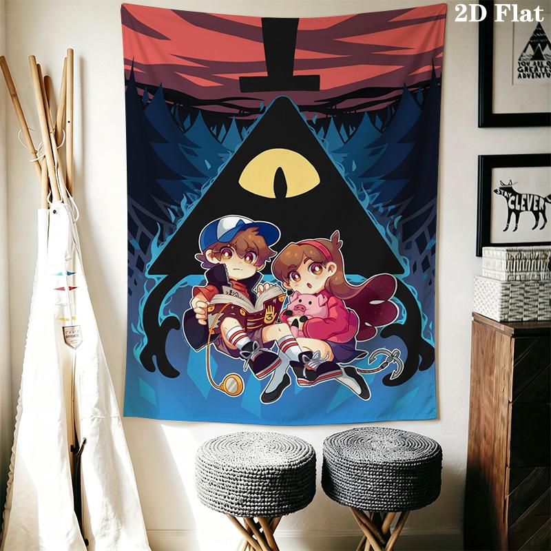 Gravity Falls theme Pattern Home Decor Tapestry, Wall Hanging, Decorative RV Wall Cloth.XGT0914584