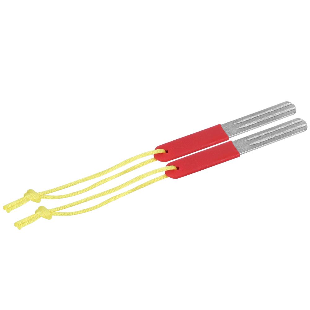2pcs Fishing Hook File Portable Fish Hook Sharpening File Fishing Tool Accessory Red