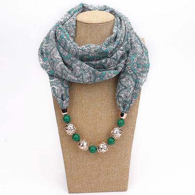Wunderschöne Perlen, Runder Ringschal, Damenschal-Accessoires, Halskette, Ethno-Schal