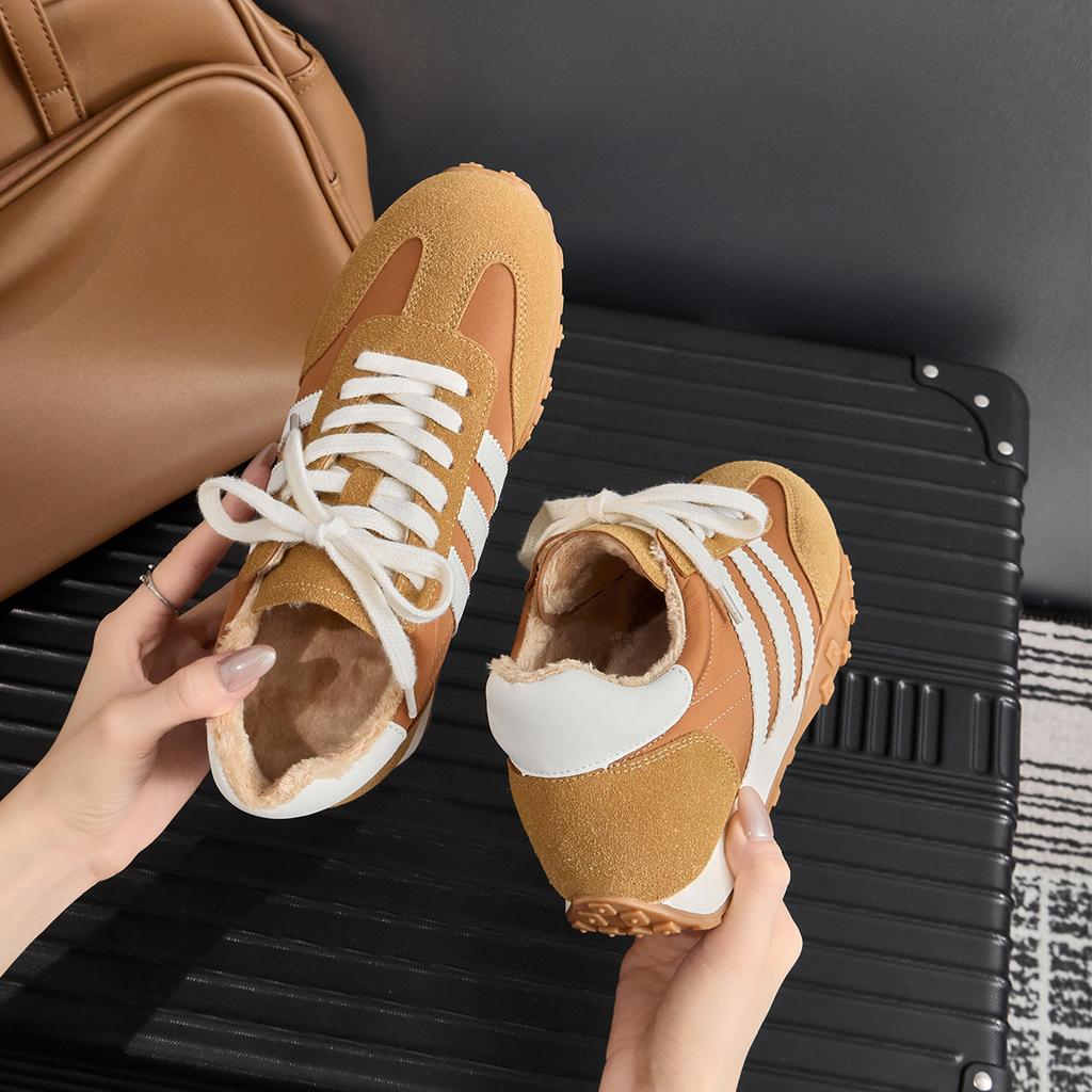 Spot Forrest Gump Training Shoes Spring 2025 New Flat-bottomed Lace-up Color Matching Dad Shoes Sports and Leisure Board Shoes Tide