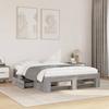 VidaXL Bed Frames Sonoma Grey 120x190 Cm Engineered Wood, Bedroom Furniture, Double Bed, Slatted Base, Bed, Frame 3295518