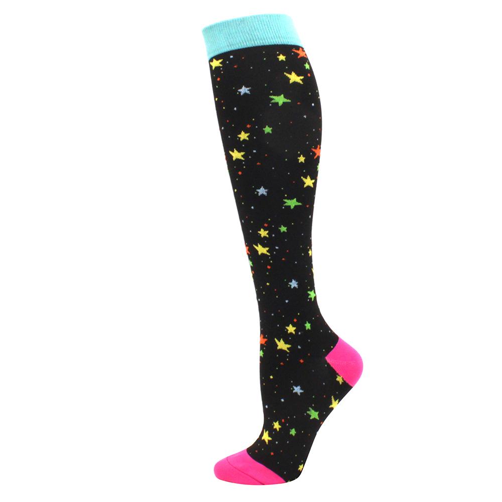Neue Kompressionsstrümpfe Druck Pflegesocken für Ödeme, Diabetes, Krampfadern, Durchblutung Sportsocken