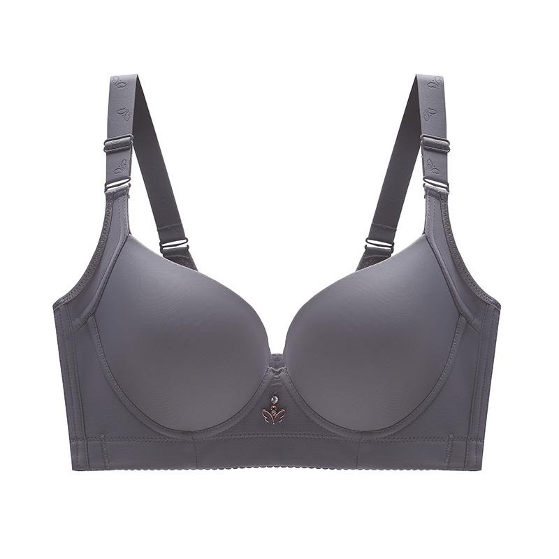 Breathable Thick and Thin Beautiful Back Plus Size Underwear Without Steel Ring Push Up Bra