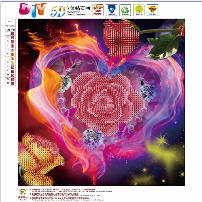 

Huacan 5d Алмазная мозаика вышивка крестиком цветок сердце картина стразы Алмазная вышивка распродажа Декор детской комнаты 30*30 cm