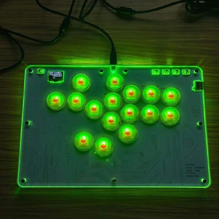 Arcade Stick 16 Key Keyboard Fight Stick for PC Game Controller Joystick Game Keyboard Game Accessory