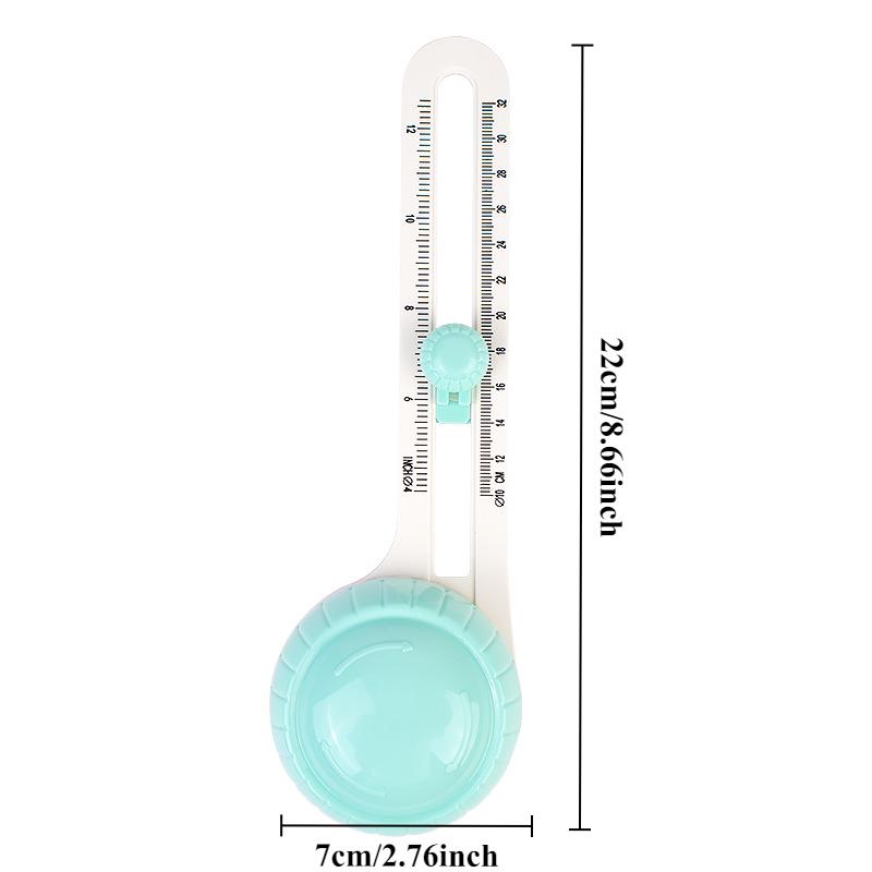 1PC Handmade Handbook Greeting Card Circle Cutter Round Paper Cutter Scribe Arc Positioning Cutting Circle Ruler Knife