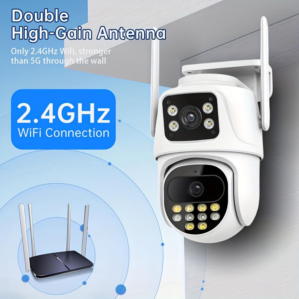 Xiongmai ICSEE 6MP Dual Lens Wireless Bullet-Dome Camera with Dual Screen Monitoring