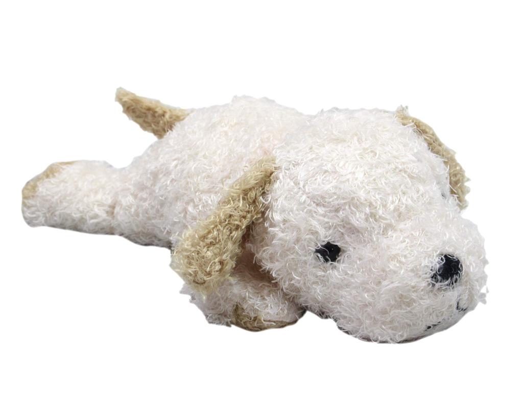 Shinada Lazy Party Fluffy Dog Ivory (Medium) 12 X 27 X 8 Cm Plush Toy, Animal Merchandise, FLPI-0158
