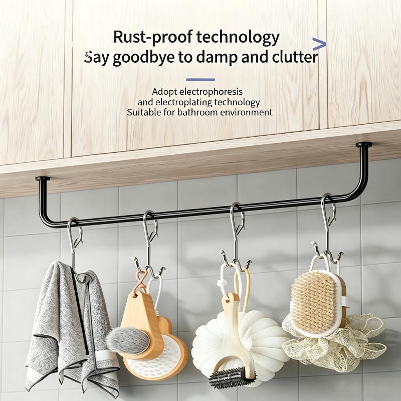1/5/10Pcs Heavy Duty Double Utility Hooks with Buckle Multi-use Hangers for Clothes Towels Camping Home Use