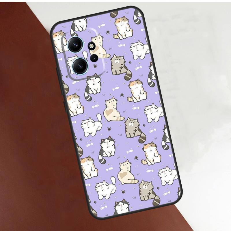 Funny Cat Collage Case For Xiaomi Redmi Note 14 13 9 10 11 12 15 Pro Plus Cover For Redmi 15 C 13C 12C 10C 14C