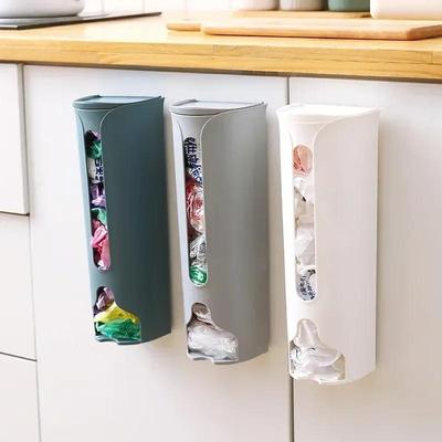 Duvara Monte Çöp Poşeti Saklama Kutusu Mutfak Banyo Plastik Saklama Rafı Çıkarılabilir Kap Ev Tipi Saklama Kutusu Tutucu