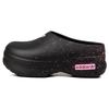 Originals AdiFOM Stan Smith Mules Gummisohle Rutschfest Geschlossene Zehen Hausschuhe Damen Schwarz Pink IE4626(TeamJ-)