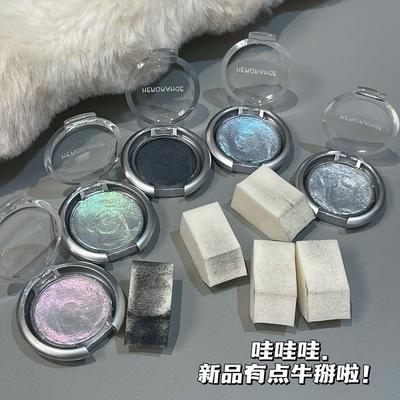 Single Color Shimmer Glitter Eyeshadow Brightening Eye Highlighter Palette