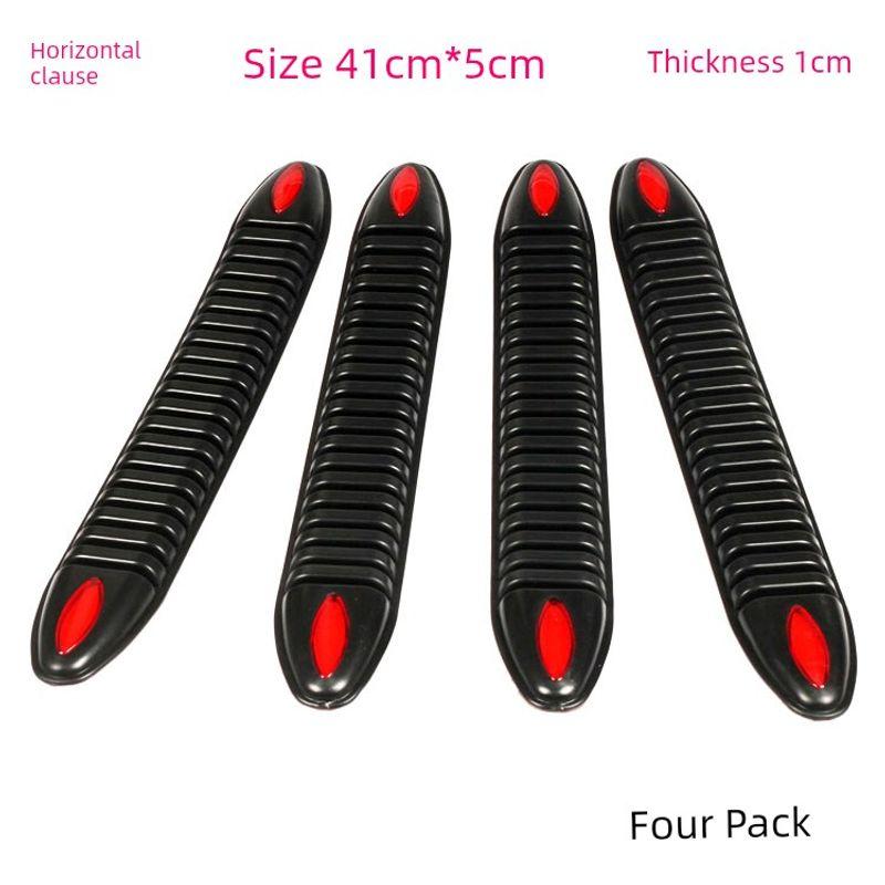 

Automobile Anti-Collision Bars Thickened Bullet Car Body Bumper Anti-Scratch Tape Anti-Collision Strip Anti-Scratch Anti-Collision Trim [Glasses] Black Horizontal Terms