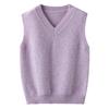 New Kids' 100% Wool V-Neck Sleeveless Sweater