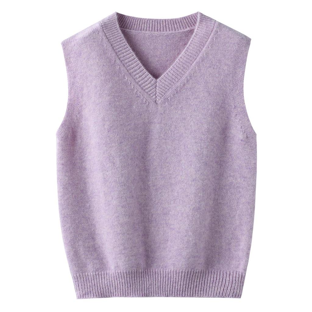 New Kids' 100% Wool V-Neck Sleeveless Sweater