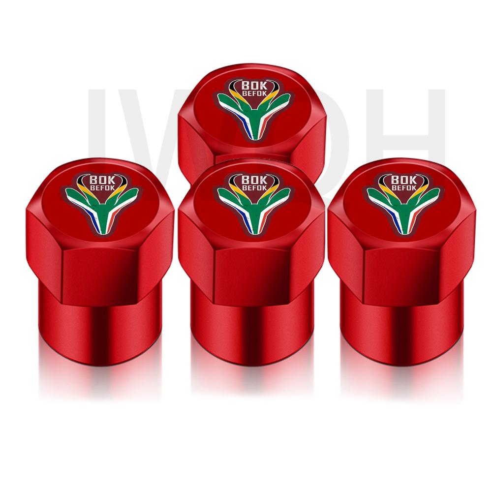 

4PCS/LOT DIY Universal For Bokbefok Springbok Face Design Car Wheel Tire Air Valve Caps Stem Car Stickers For Cars Motor Auto Accessories Decor Gift червоний