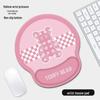 Apoio de Pulso Ergonômico para Mouse Pad de Silicone - Urso com Letras Rosa (2 pacotes)