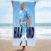 H-Haaland M-Manchester Strandtuch Mikrofaser Schnelltrocknend Sandfrei Übergroß Fußballstar Fitnessstudio Sporttuch Schwimmbad Outdoor