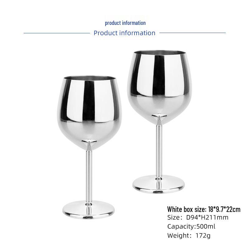 Europäisches Luxus-Wein- und Champagnerglas aus Edelstahl