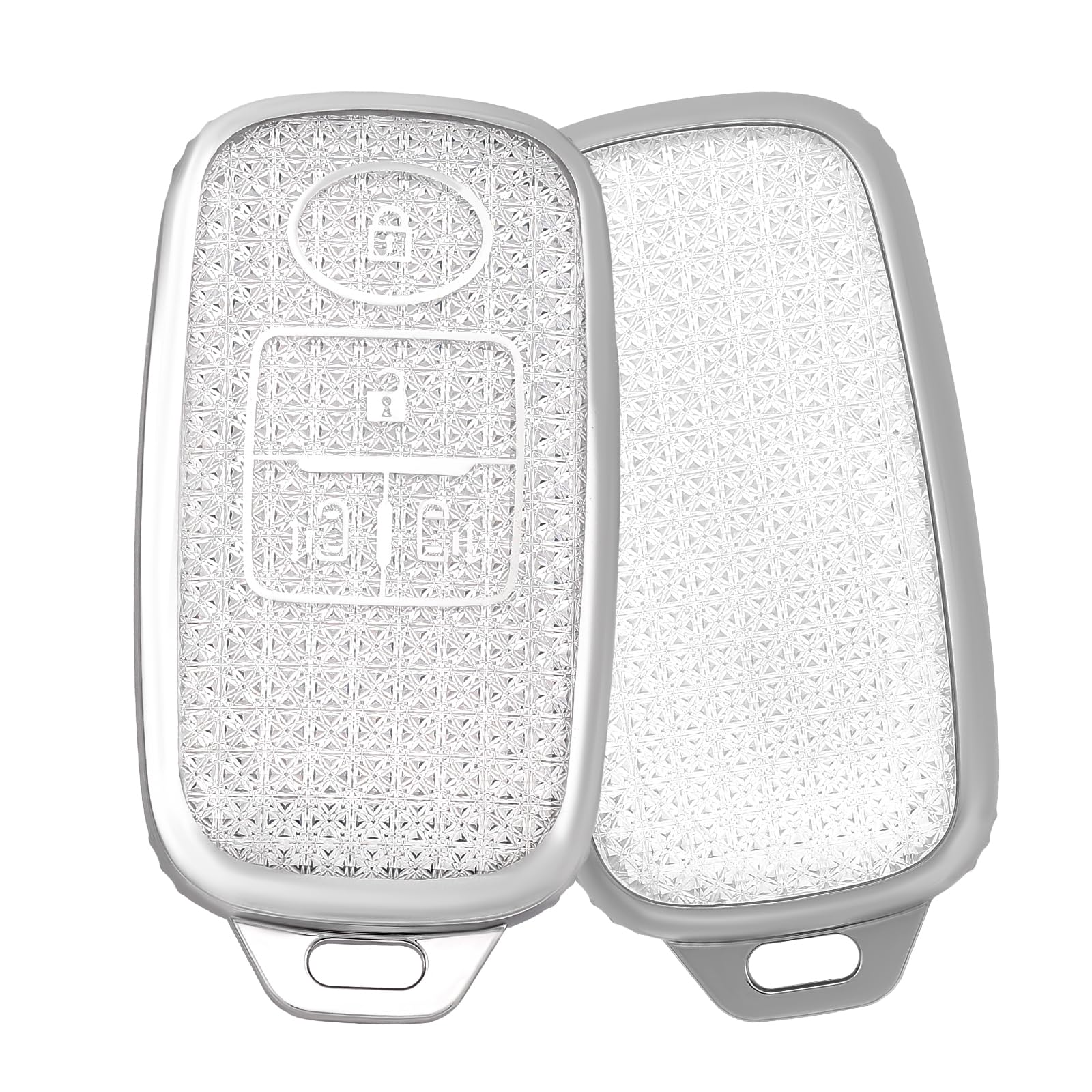 [OFF WE GO] Key Case Compatible Toyota Rise Daihatsu Rocky standard серебряный