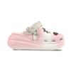 Crocs Crush Clog EVA Decorative Buckle Hand-Painted Graffiti Casual Fashion Versatile Hole Shoes Unisex White