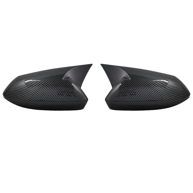 For Toyota Corolla     Rearview Side Mirror Cover Wing Cap Exterior Door Rear View Case Trim Carbon Fiber Look