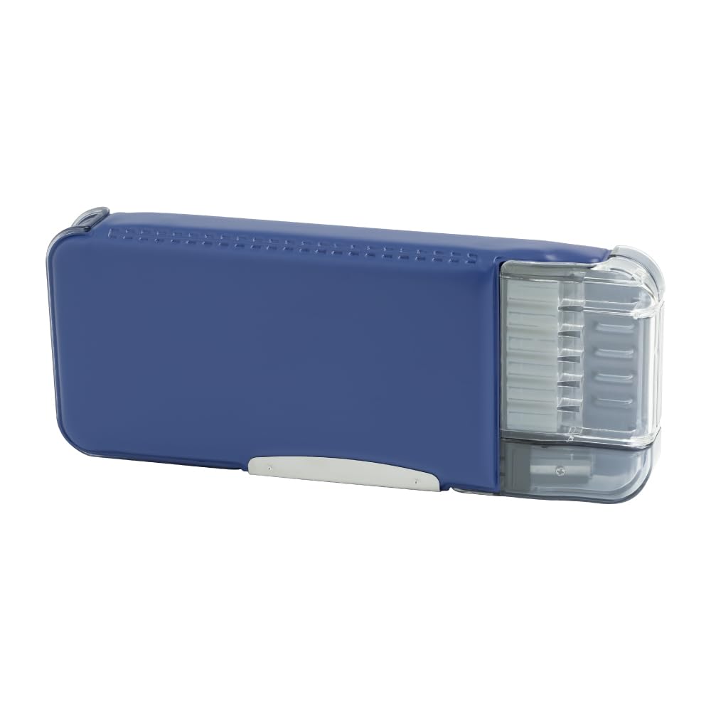 Sonic Pencil Check Pencil Case with Double Sheet Uka Navy Double-Sided Reinforcement, Support, FD-8445-K