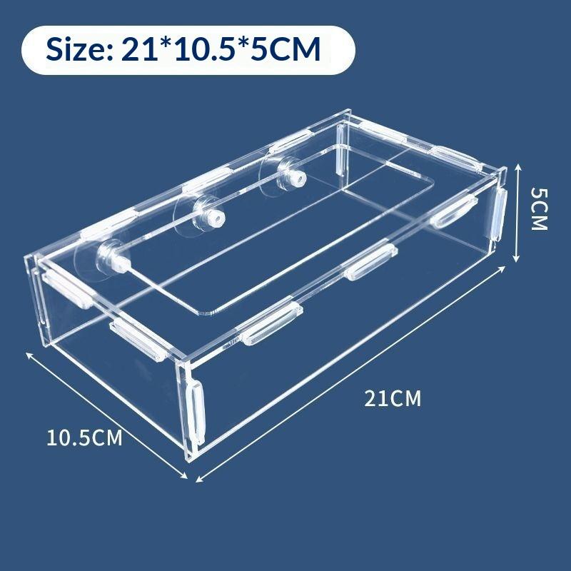 Hanging Acrylic Fish Tank Feeder Anti Drifting Aquarium Feed Feeder Fixed-point Fish Food Feeder Aquatic Aquarium Accessories