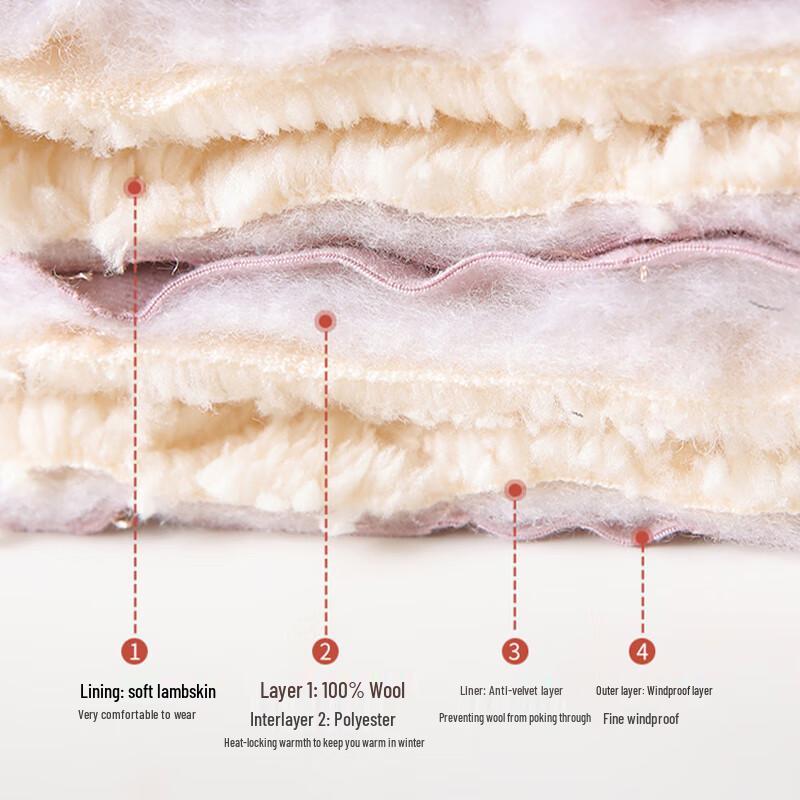 LANGSHA Women's 100% Wool Thermal Leggings