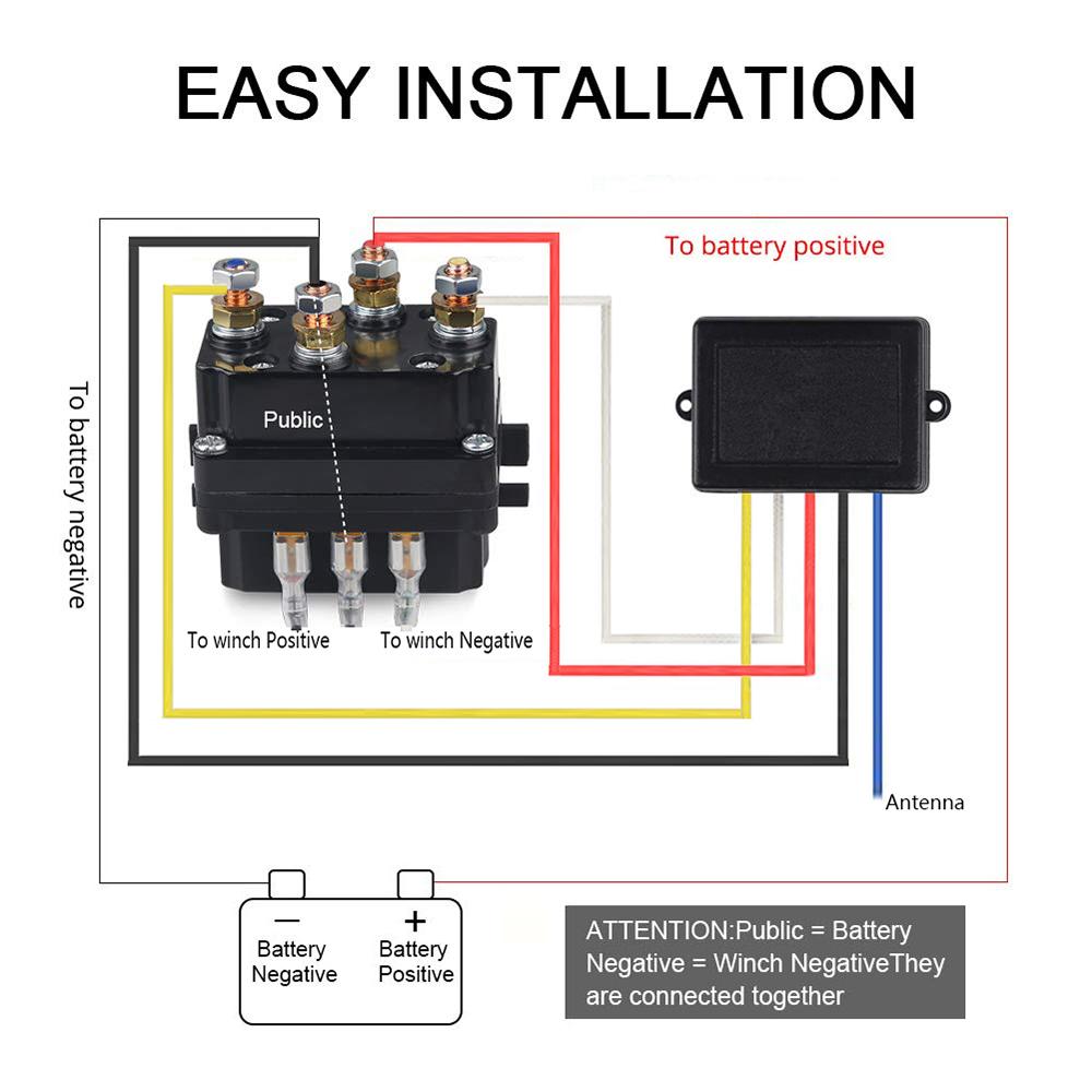 2.4G 164FT Dual Handset Digital Wireless Winches Remote Control Recovery Kit With Manual Transmitter For 12V 24V Car Jeeps SUV