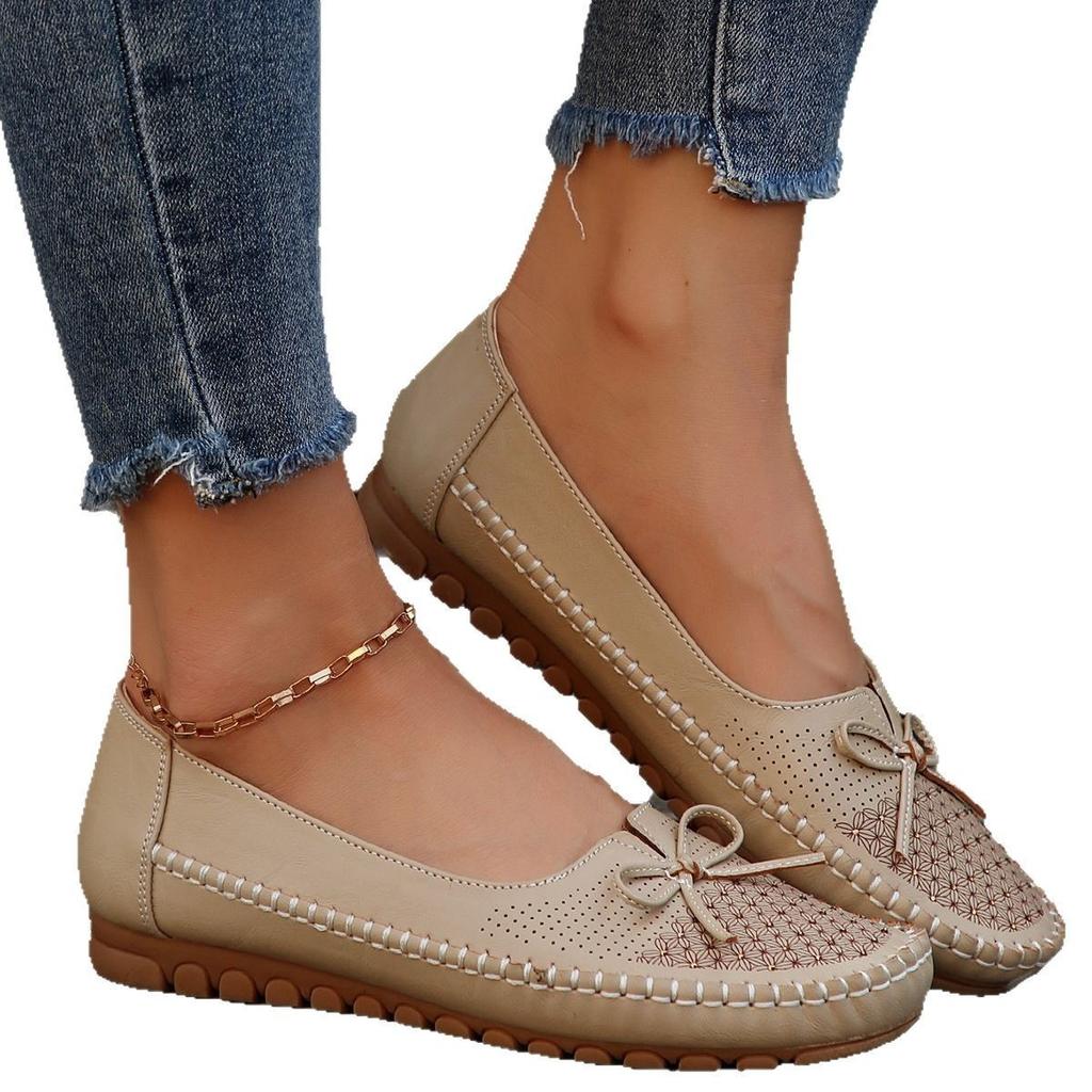Large Size New Foreign Trade Suture Laser Women's Flat Bottom Loafers Foreign Trade, E-commerce Supply