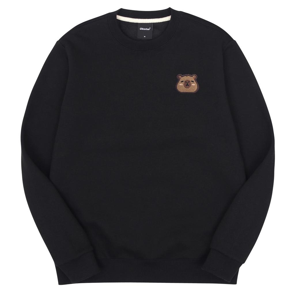 OKSTAR Relax Capybara Embroidered Double-Sided Sweatshirt (Type C)