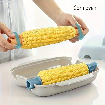 Microwave Corn Steamer Box Kitchen Gadget Vegetable Steamer Container for Home Cooking