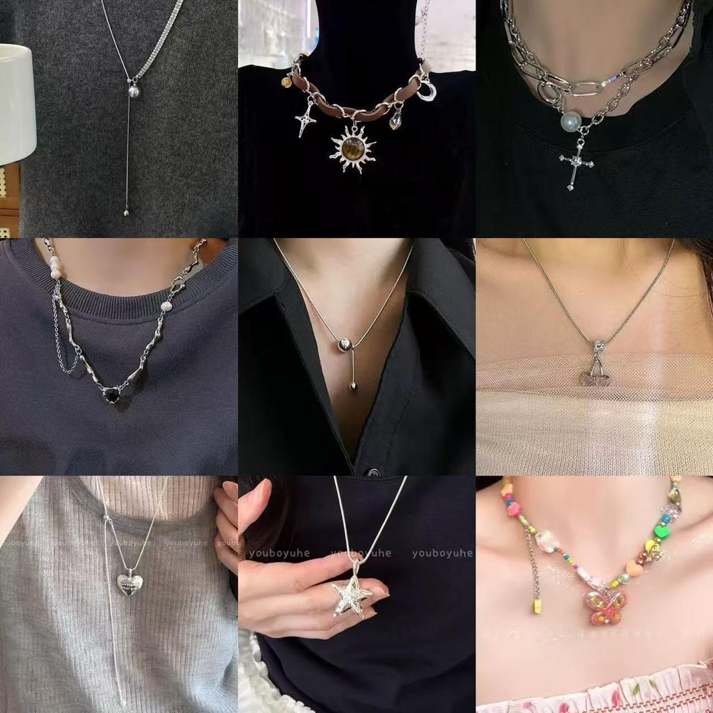 New pearl necklace atmospheric high-end autumn and winter sweater chain collarbone chain pendant accessories