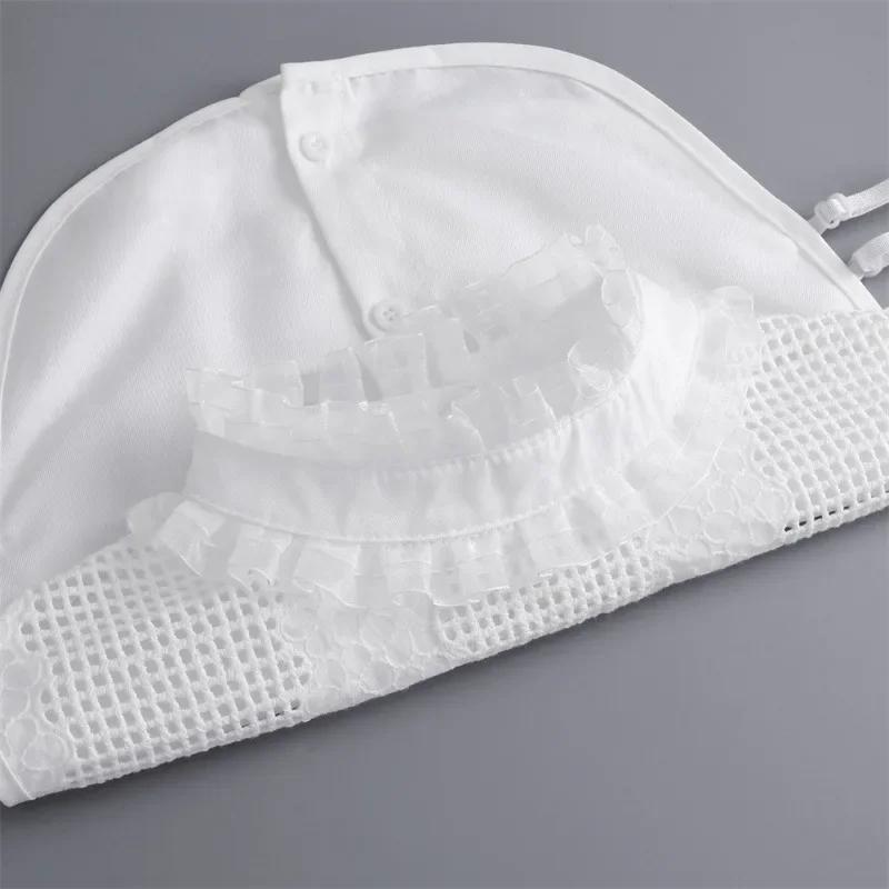 Damen Spitzen Stehkragen Hemd Falscher Kragen Vintage Abnehmbarer Hemdkragen Halsschmuck Falscher Kragen Revers Bluse Oberteil Kleidung Accessoires